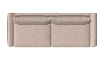 86" Sofa Small Rail